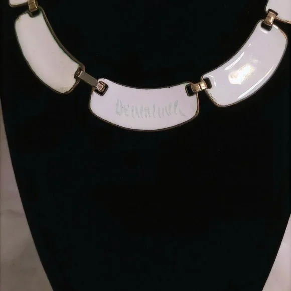 MCM KAY DENNING Enamel on Copper Necklace - Picture 6 of 9